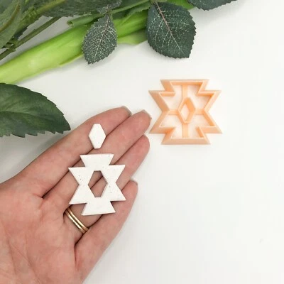 KALY AND KLAY Aztec Donut Clay Cutter • Shape Cutters• Jewellery Makers Tools • Polymer Clay