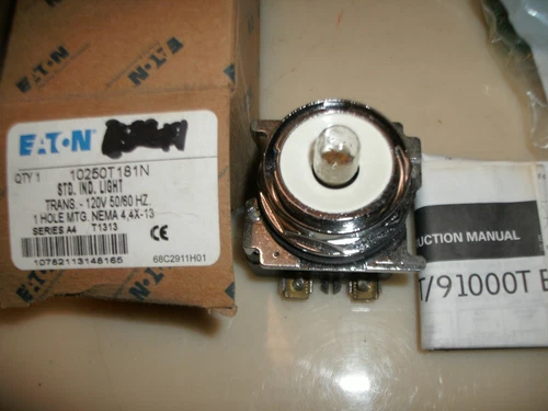 CUTLER HAMMER EATON 10250T181N STANDARD INDICATOR LIGHT 120 VAC NEMA 4X