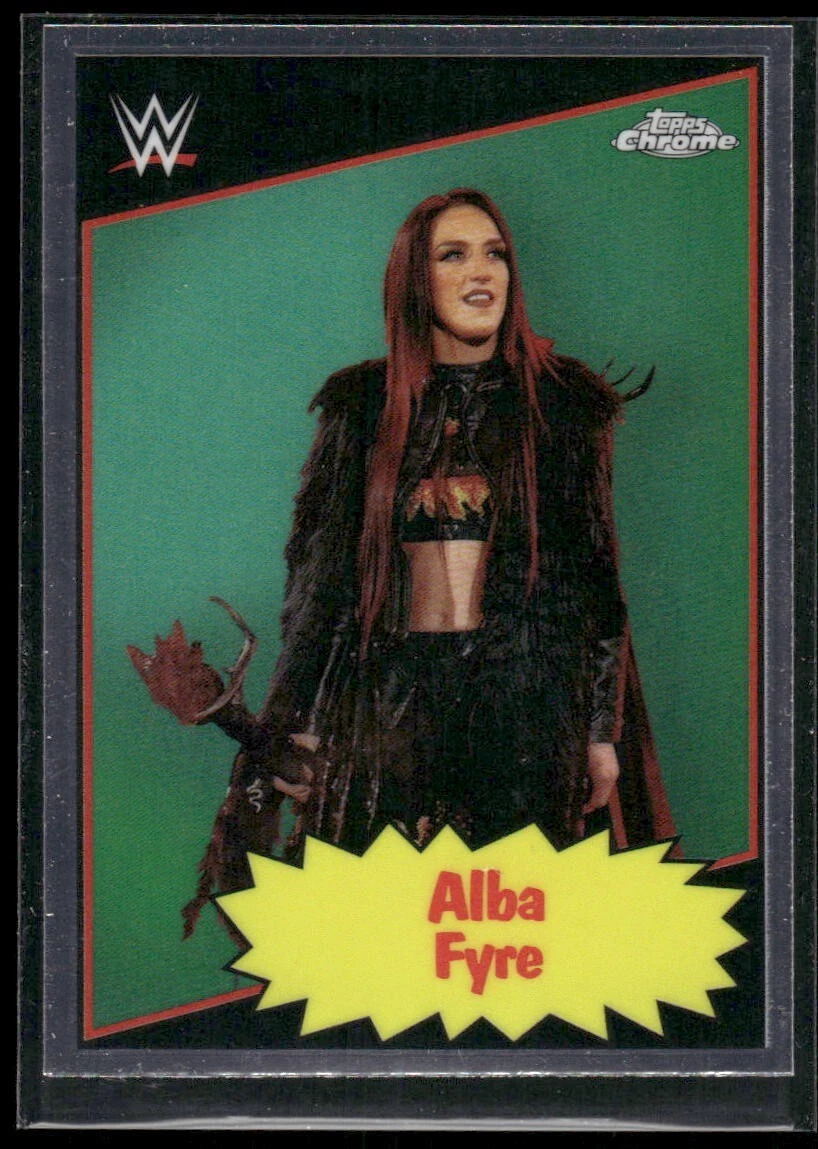 2025 Topps Chrome WWE Alba Fyre #85TL-AF 1985 Current