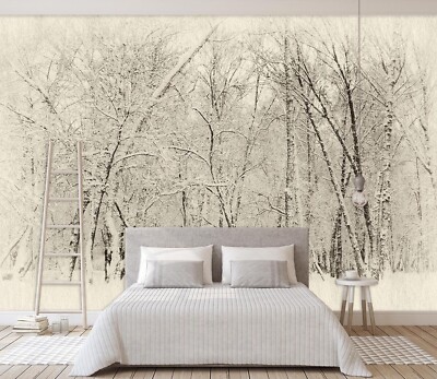3D Snow Scene K7814 Wallpaper Mural Self-adhesive Removable Sticker Panda