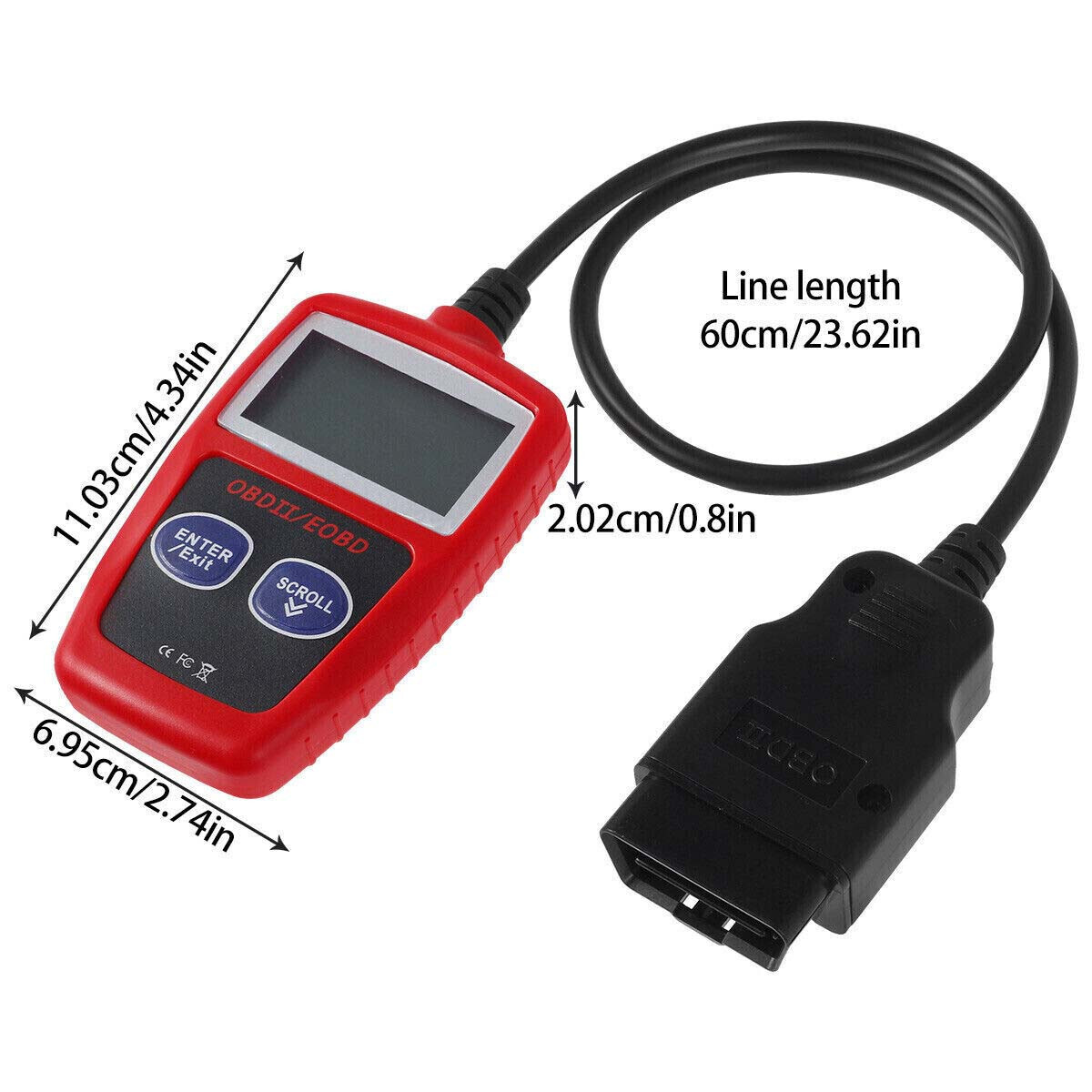 Gearelec DT05 Mini OBD2 Scanner - Check Engine Code Reader For Cars After 1996