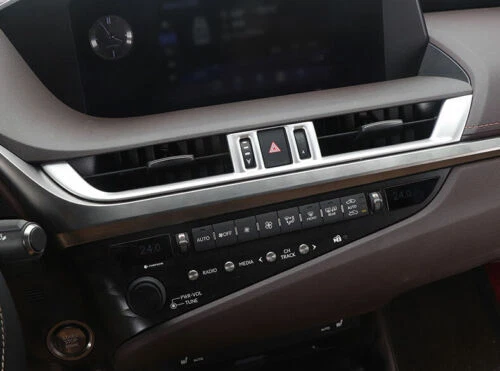 Cubierta de ventilación de salida de aire central plateada para Lexus ES 2018-2020 ES300 300h ES250 Foto 4 de 4