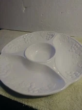 Vintage Chip And Dip set ......Tray .....party Tray made in Japan