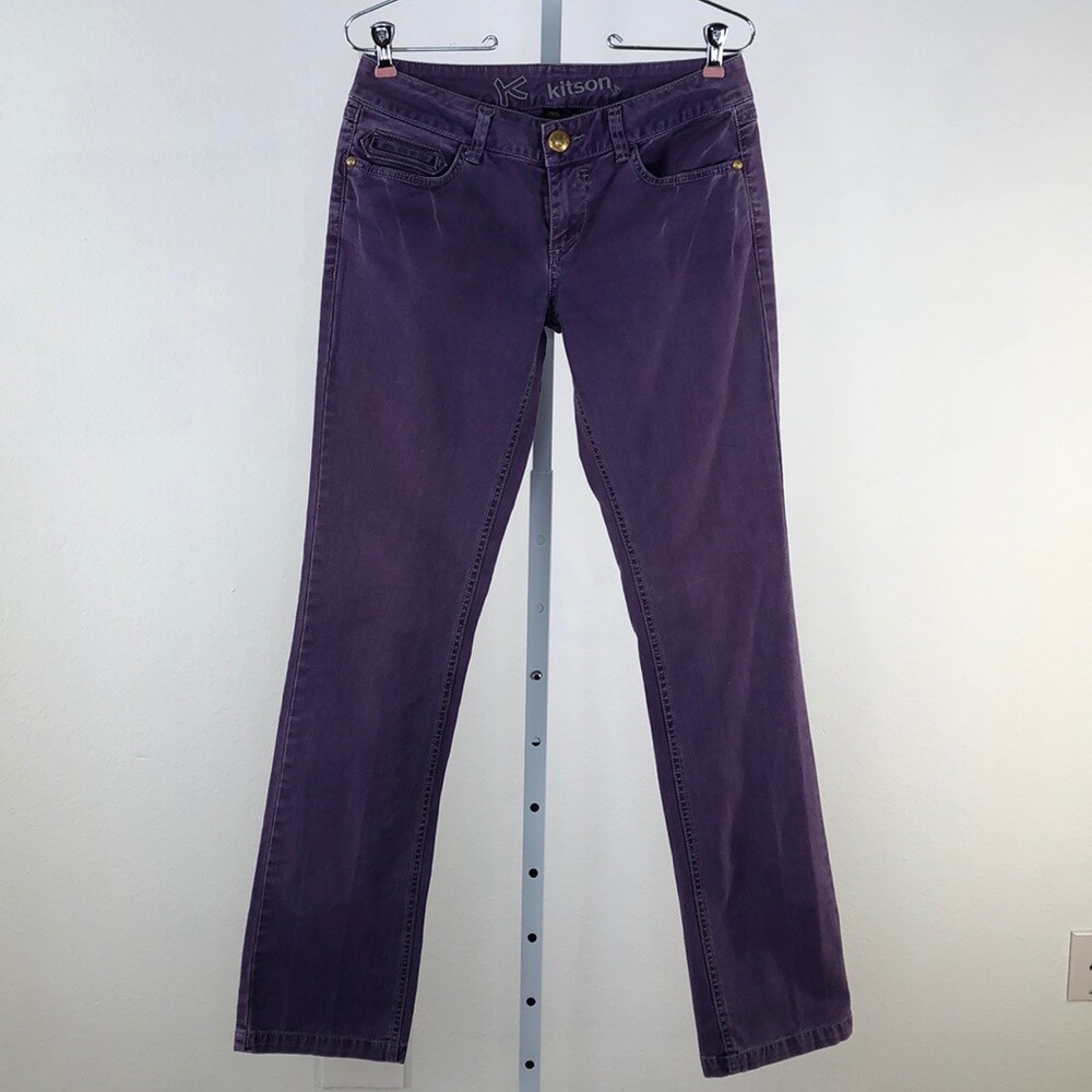 Kitson Purple Straight Leg Jeans, 28 sz 28 | eBay Kitson Purple Straight Leg Jeans, 28 sz 28 | eBay