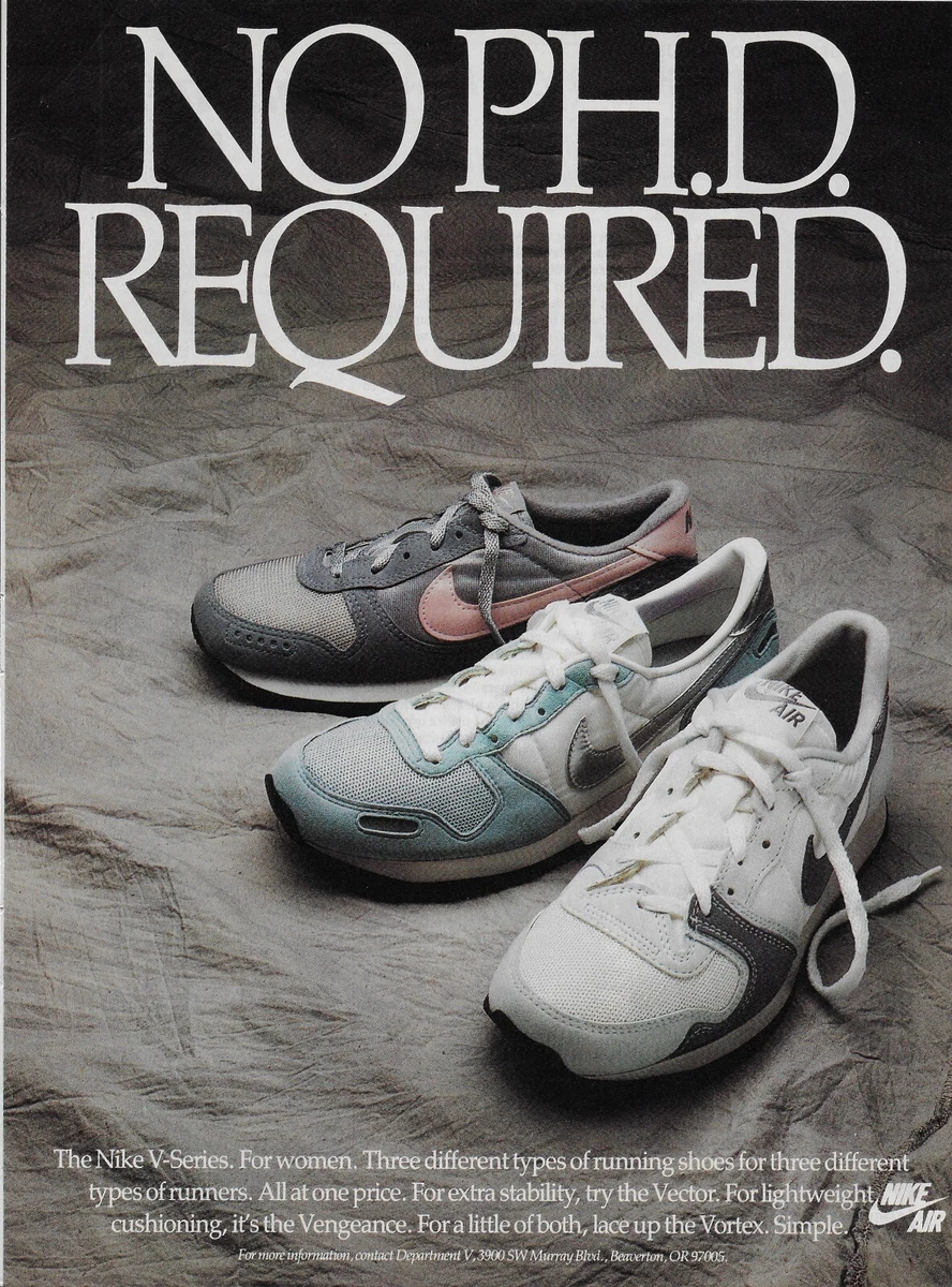 1986 Nike Air V Series for Women No PH.D Required Running Shoe