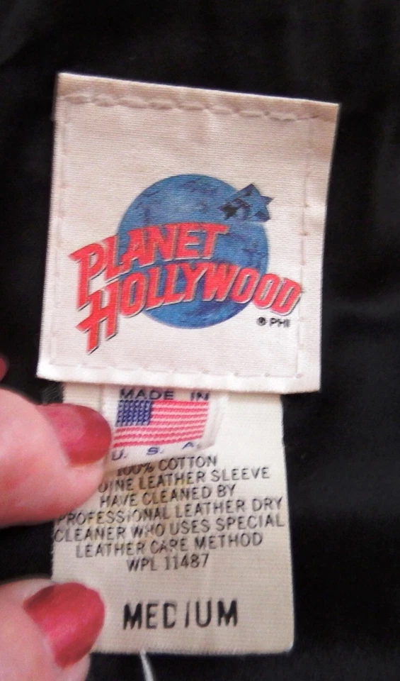 CHAQUETA DE MEZCLILLA/CUERO DE CANGREJO DE RÍO PLANET HOLLYWOOD NUEVA ORLEANS ADICIÓN LIMITADA Foto 4 de 4