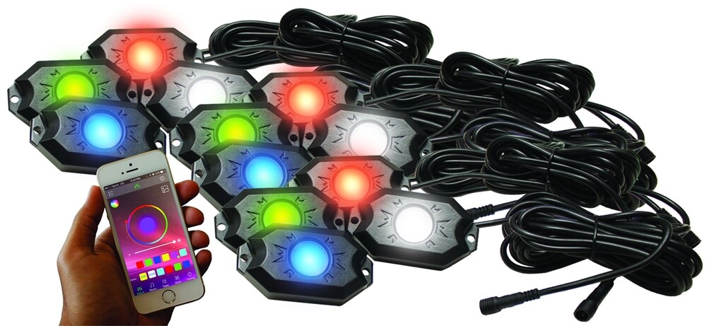 Аксессуары для гоночных видов спорта RS12PRGBW 12 шт RGB-W Rock Lights 5159000₽