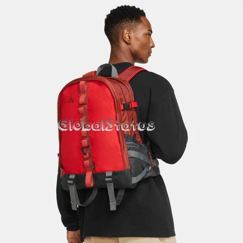NIKE ACG KARST REDSTONE UNIVERSITY RED BLACK CORDURA TRAIL BACKPACK (CK7510-670)