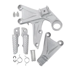 Front Driver Footrest Foot Pegs Bracket Fit For Honda CBR1000RR 2017-2024 Silver