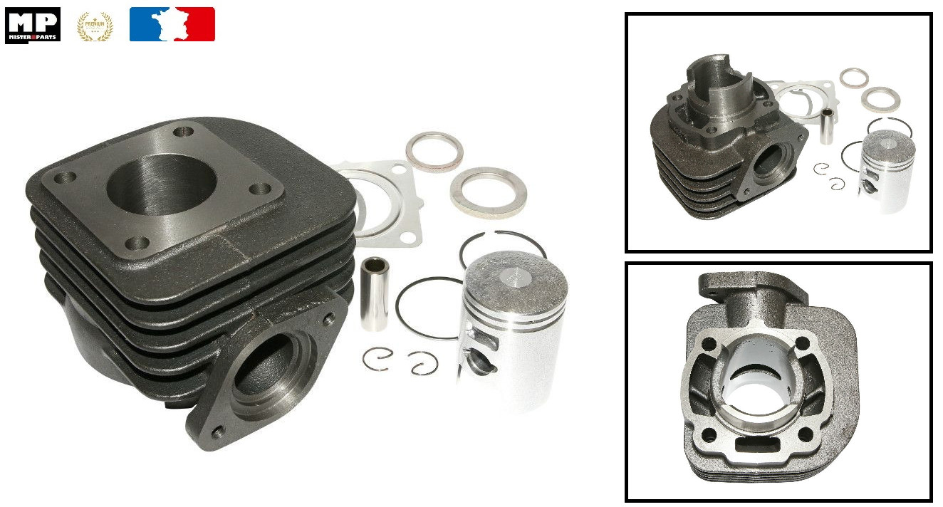 Pack cylindre piston joint KYMCO Super 9 et Cobra 50cc 2T en fonte