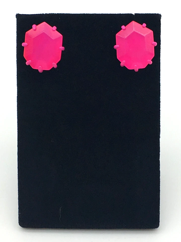 Aretes perforados Kendra Scott descontinuados magenta rosa mate ágata Morgan Foto 3 de 4