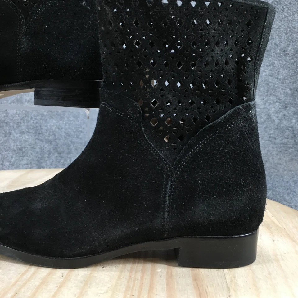 Michael Michael Kors Boots Womens 6.5 M Ankle Booties Casual Black Suede Pull On - Image 3 of 4