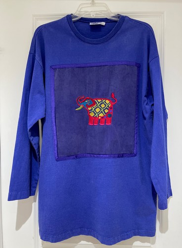 Johnny Was Embroidered Cotton T-Shirt 