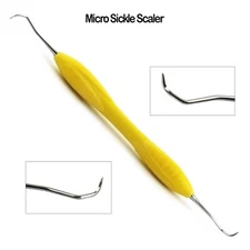 Dental Micro Sickle Scaler Silicone Handle Periodontal Calculus Remover