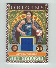 ALYSSA THOMAS 2023 Panini WNBA Origins JERSEY Art Nouveau Relic Swatch Sun