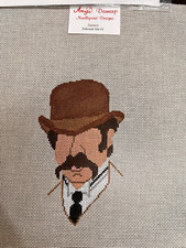 Amy's Damarj " JAMES " DEBONAIR HAT  2 needlepoint canvas and guide