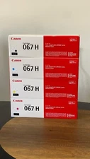 Canon 067H Black,Yellow, Magenta, Cyan Toner Cartridge, High Capacity