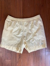 VINTAGE 90&rsquo;s Ralph Lauren Polo Sport Swim Trunks Adult Large Lemon Yellow