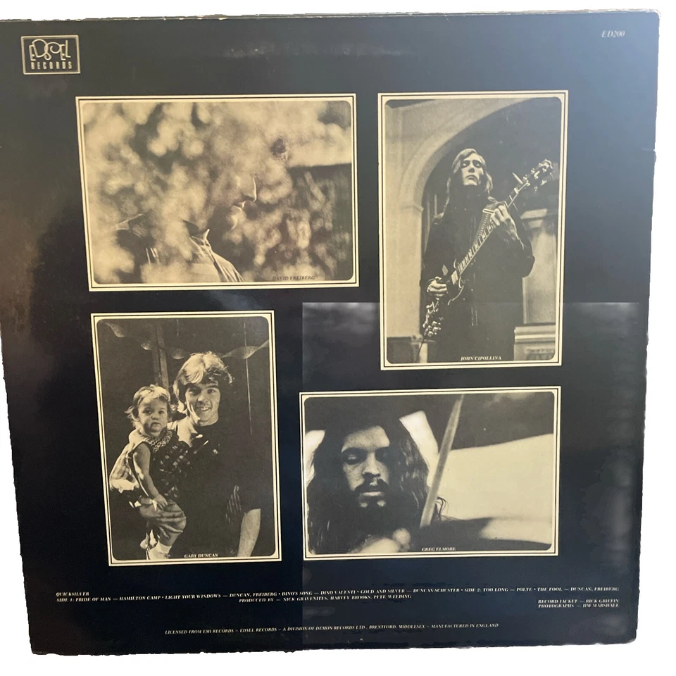 quicksilver messenger service vinyl UK import M/VG  1986 ED 200 edsel - Image 2 of 4