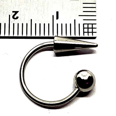 Set 2 Piercing Gioielli Chiusura Punte Cone 6mm Larghezza 6-20mm - Foto 6