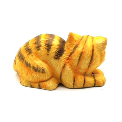 Danbury Mint Alice in Wonderland Cheshire Cat Figurine Orange