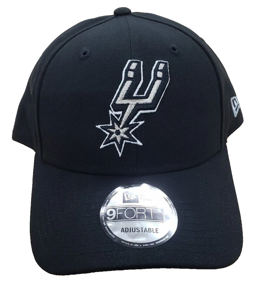 SAN ANTONIO SPURS NBA OFICIAL NEW ERA 9FORTY GORRA GORRA AJUSTABLE NEGRA Foto 3 de 4