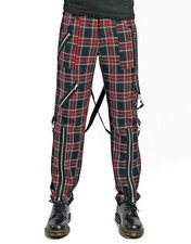 TRIPP BONDAGE STRAPS ZIPPER GOTHIC PUNK EMO VICIOUS PLAI GOTH JEANS PANTS AG674M