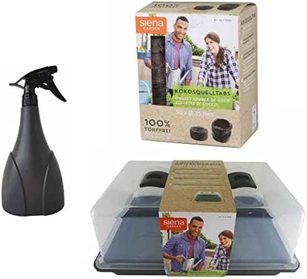 Siena Garden Uni Grow Antracite ZGH, pentole, spruzzatore