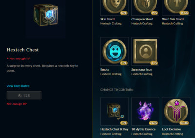 league of legends NA loot chest