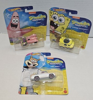 Hot Wheels Character Cars SpongeBob SquarePants SpongeBob Patrick Sandy Lot 2022