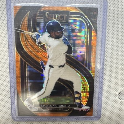 2025 Panini Select Jackson Chourio Orange Pulsar Premier Level /49 SSP #130
