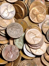 40 Mixed Lot US Pennies Wheat 1943 Steel Cull Indian Head Pennies Memorial Cents