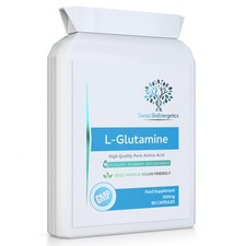 L-Glutamin 500mg 90 Kapseln - Reine Aminosäure ohne 90 Stück (1er Pack) 