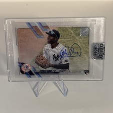 Estevan Florial 2021 Topps Clearly Authentic On Card Rookie Auto #CAA-EF