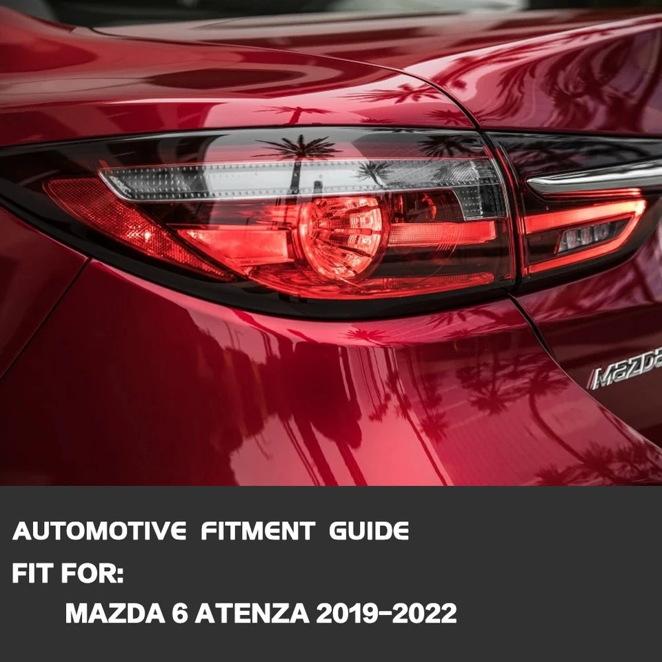 For Mazda 6 Atenza 2019 2020 2021 2022 LED Tail Light Assembly Rear Brake Lamp - Image 2 of 4