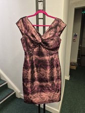 John Lewis Burgundy And Pink Dress Size 12 CHARITY SALE