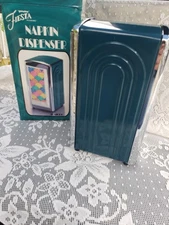 The Homer Laughlin China Company Fiesta Napkin Holder Dispenser Juniper Green