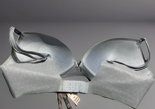 BNWT Victoria's Secret Grey Shimmer Push Up Bra Padded Size :36C - Picture 3 of 5