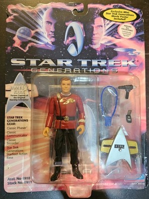 Vintage 1994 Playmates Star Trek Generations Admiral James T Kirk