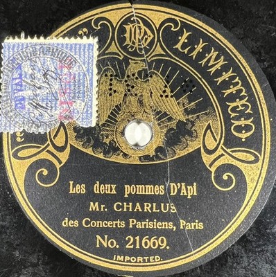 Valdu: Pfotenhaare / Les deux apples d'apes RARE 78 RPM DUVAL LIMITED 21400