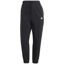 Adidas Womens Black Sportswear Essentials 3 Stripe Woven 7/8 Pants Size XL NWOT
