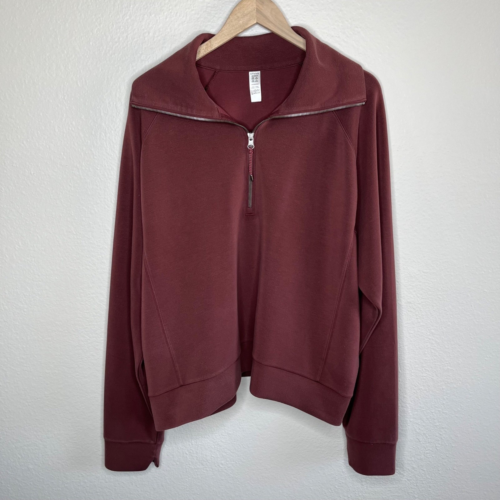 Spanx AirEssentials Half-Zip Pullover Sweatshirt … - image 2