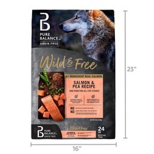 Pure Balance Wild Free Grain-Free Salmon Pea Recipe Dry Dog Food, 24 lbs