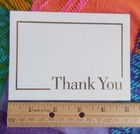 Lot of 20 THANK YOU Note Cards w/Envelopes Three Styles White with Gold — photo 8