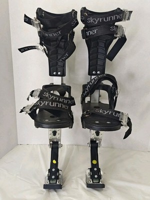 Skyrunner Kids Youth Kangaroo Shoes Jumping Stilts Bouncing Pogo Boots Black