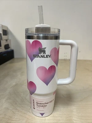 Stanley x Target 30oz Tumbler Valentine's Day Sweet Hearts Pink And White