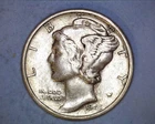1945-S  MERCURY DIME   AU  *** 310-6B