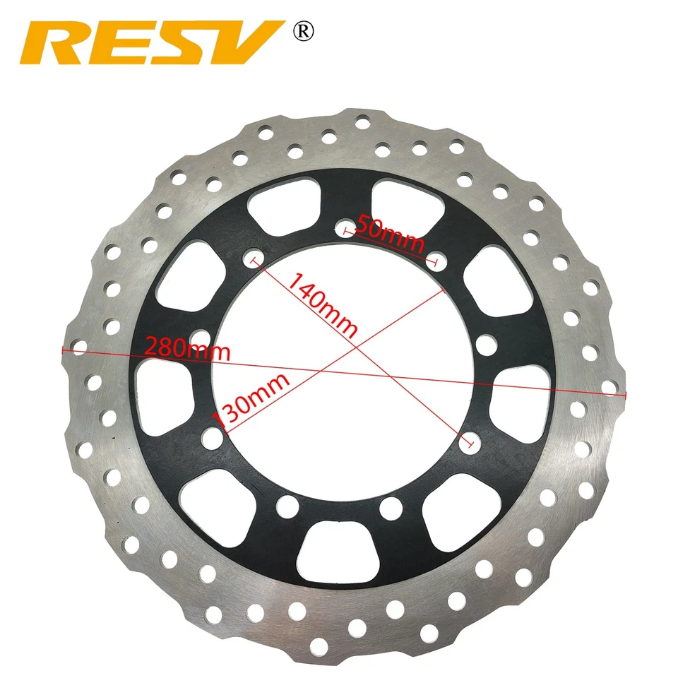 Pastilla de rotor de disco de freno delantero apta para Kawasaki KLX250 KLR65 2008-2011 2012-2018 Foto 2 de 4