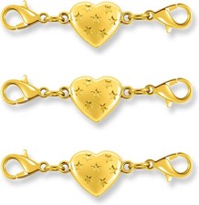 Magnetic Clasp Converter, Heart Design Lobster Clasps for Necklaces and Bracelet