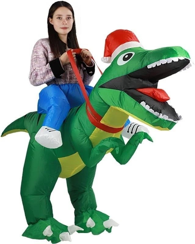 Unisex Divertido Conjunto Disfraz Traje Navidad Adulto Inflable Vestido Elegante Disfraz Foto 3 de 4